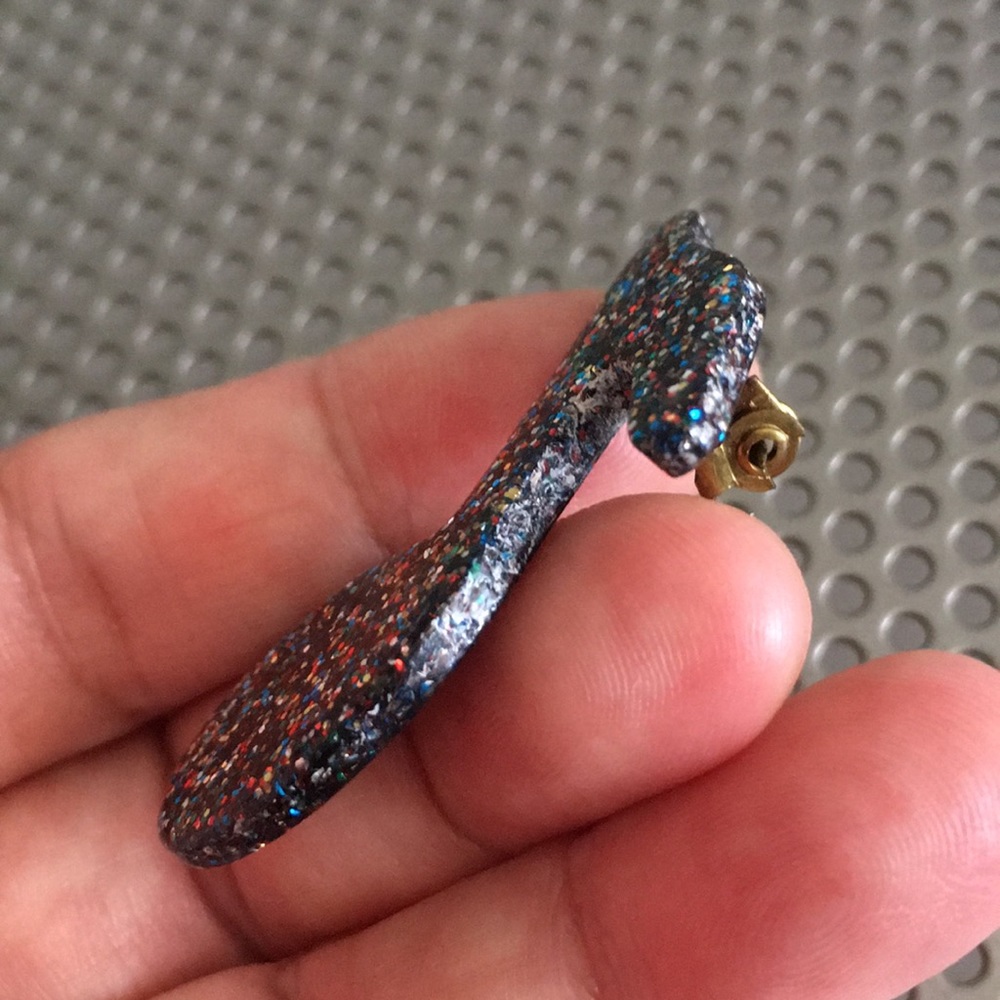 🖤Music note Vtg brooch - Picture 4 of 7